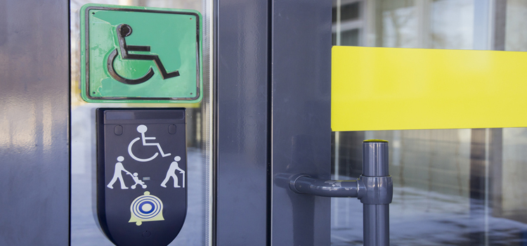 automatic handicap door opener in Solana Beach