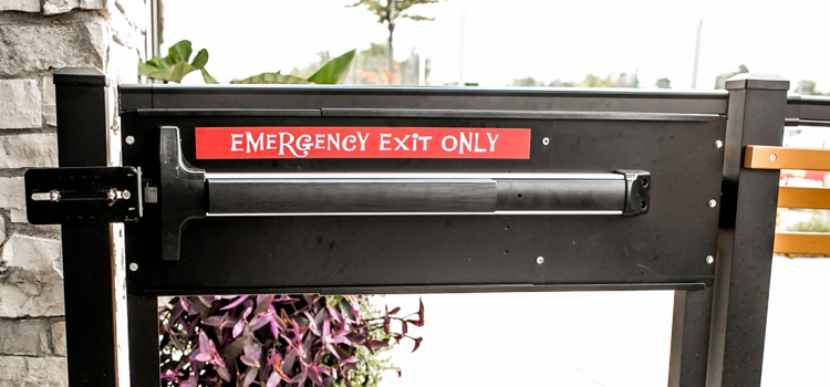 emergency push bar installation in Solana Beach